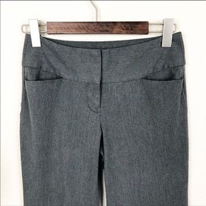 Express stretch wide waistband Flare editors pants